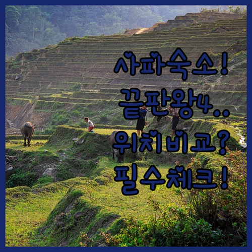 베트남 사파 숙소 추천 4곳 위치와 장점 비교 분석 후기