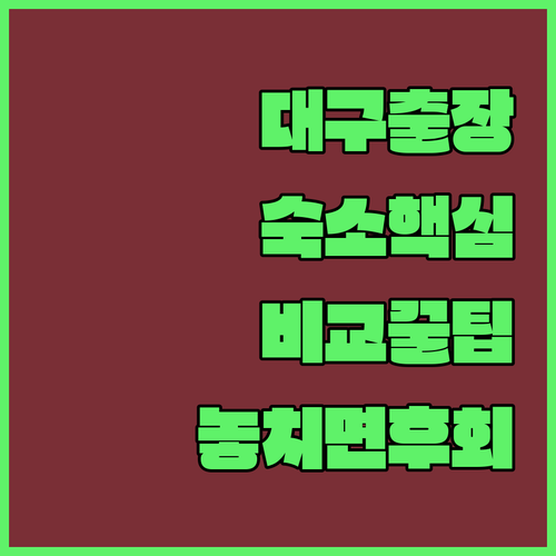 대구 출장 여행 숙소 고르기 엑스코 리드호텔 넘버25 엘디스 2월호텔 비교분석